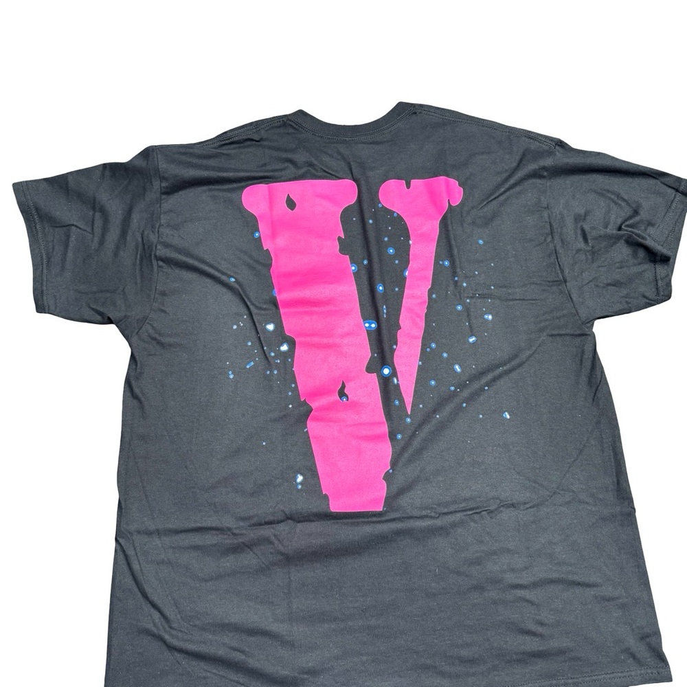 Vlone x Pop Smoke King of New York Pink Tee Mens XXL Rare Streetwear - Picture 4 of 6
